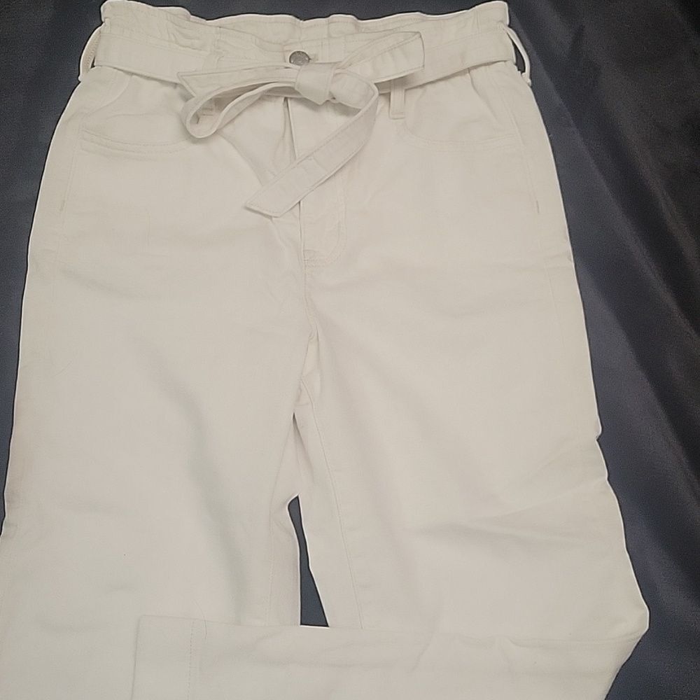 J. Crew Off-white Denim Bag Pants, Size 26